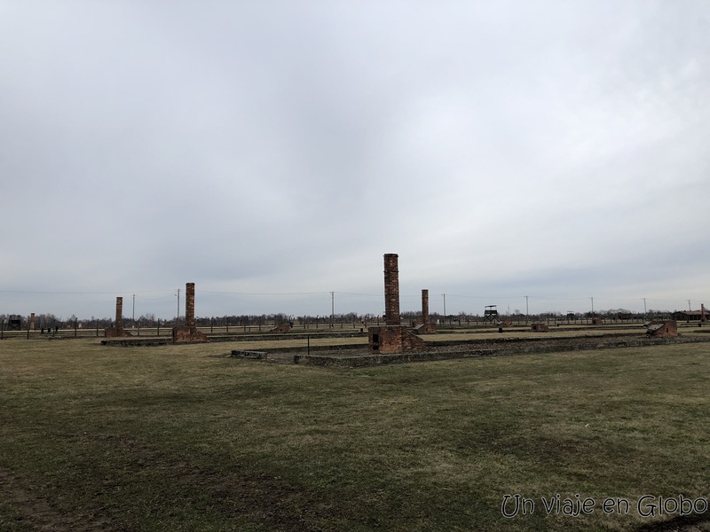 restos de barracas Auschwitz