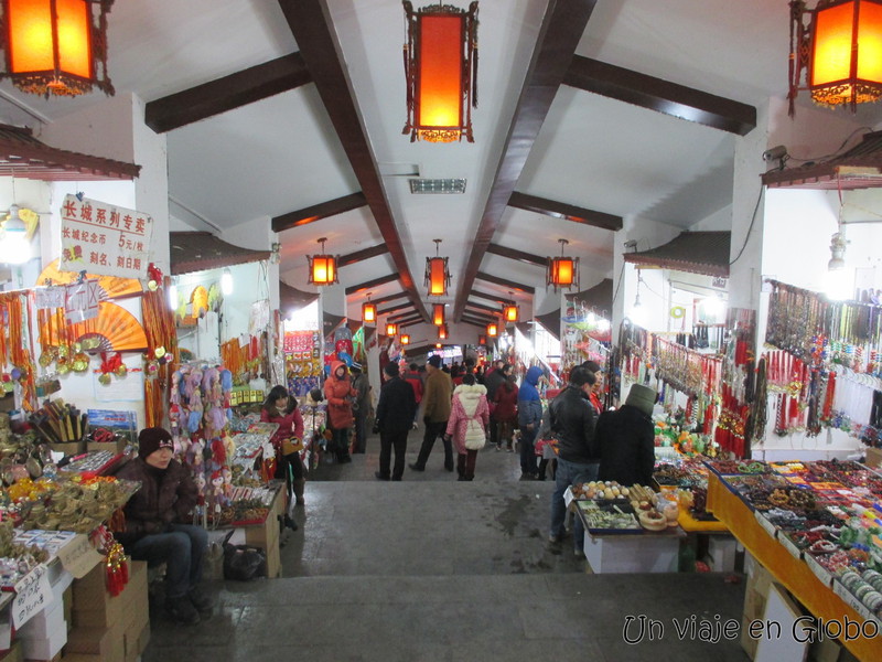 Mercado artesanías Muralla China de Badaling