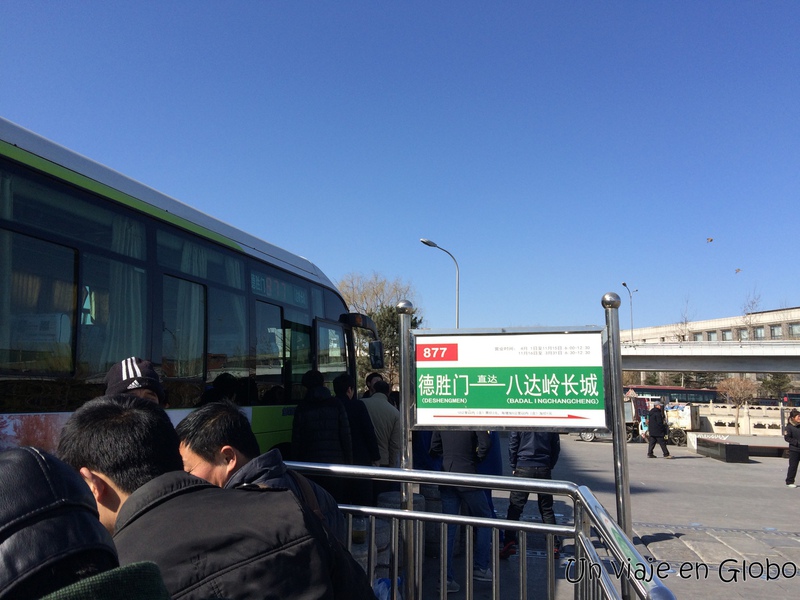 Autobus 877, Visitar la Muralla China de Badaling