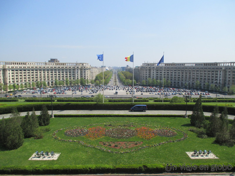 Bucarest vistas desde el parlamanto