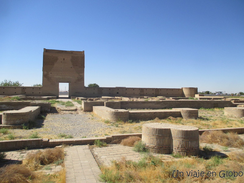 Interior caravansarais Bukhara - Samarkanda