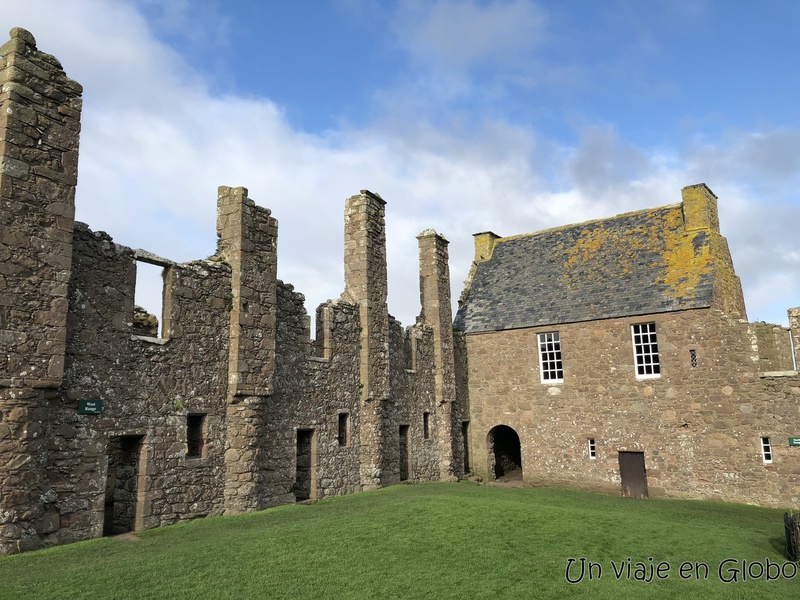 Jardín Castillo Dunnottar reconstruccion