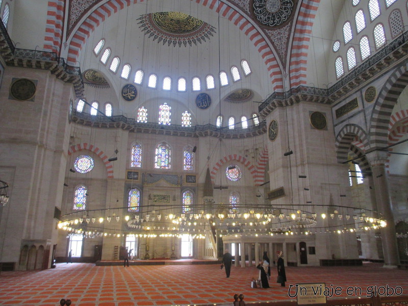 Interior Mezquita de Suleiman Estambul