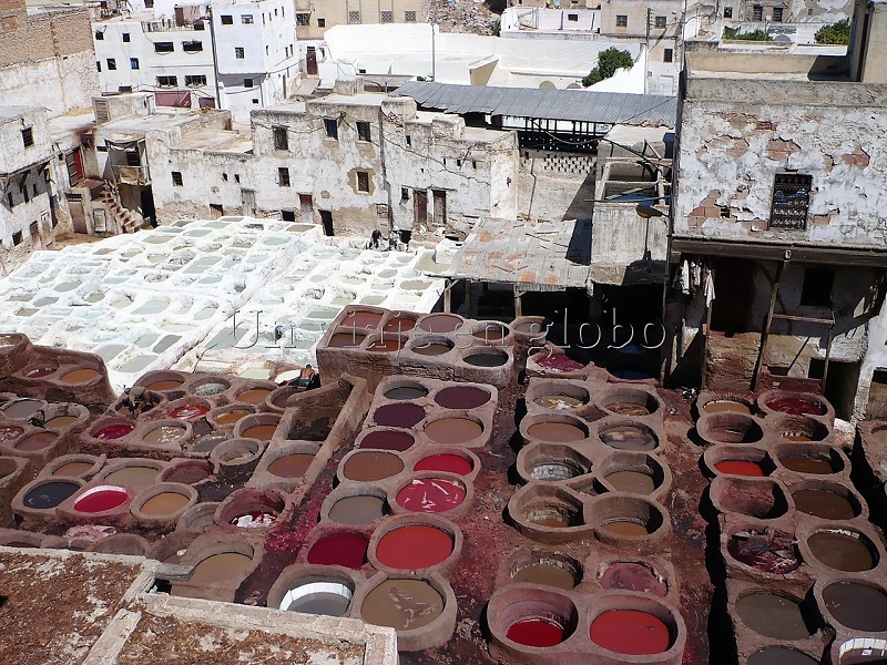 curtiduría Fez Marruecos