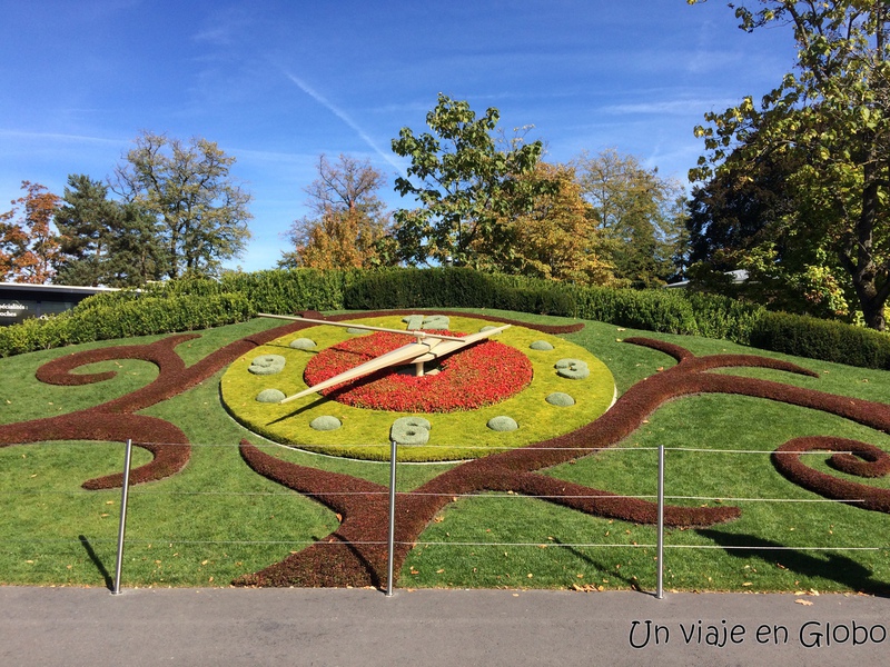 Reloj del jardín inglés, Ginebra Suiza