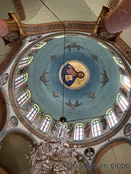 Pintura cupula Interior Iglesia Griega de San Jorge
