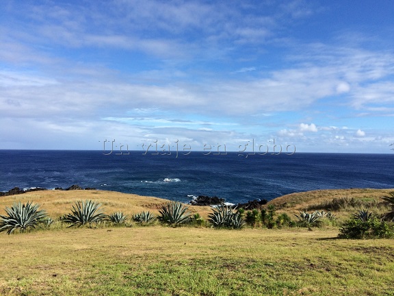 Isla de Pascua vistas Hotel Iorana