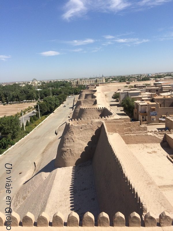 Muralla barrio de Itchan Kala Khiva Uzbekistan