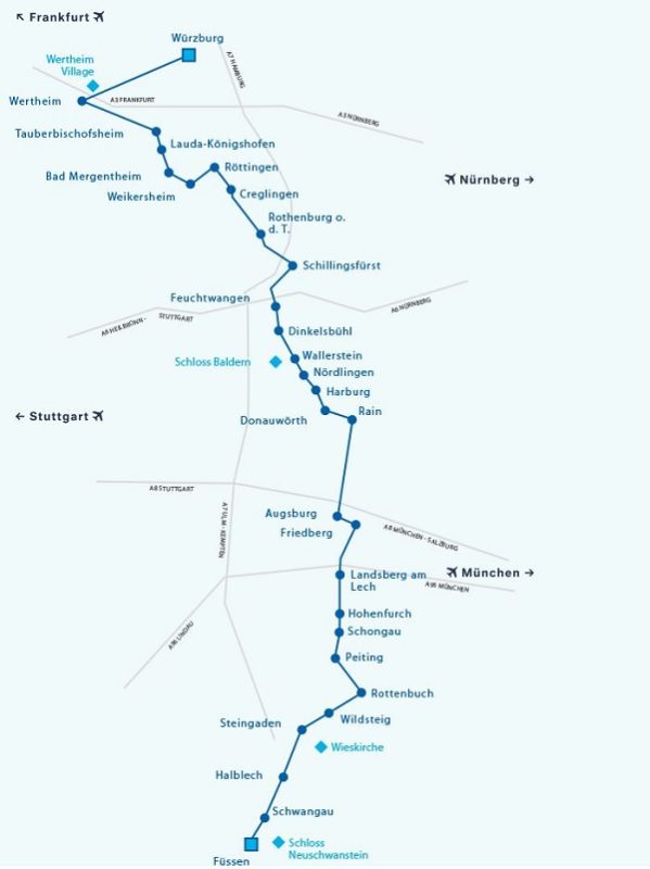 Mapa Ruta Romántica