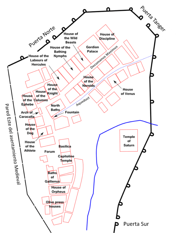 Mapa Volubilis