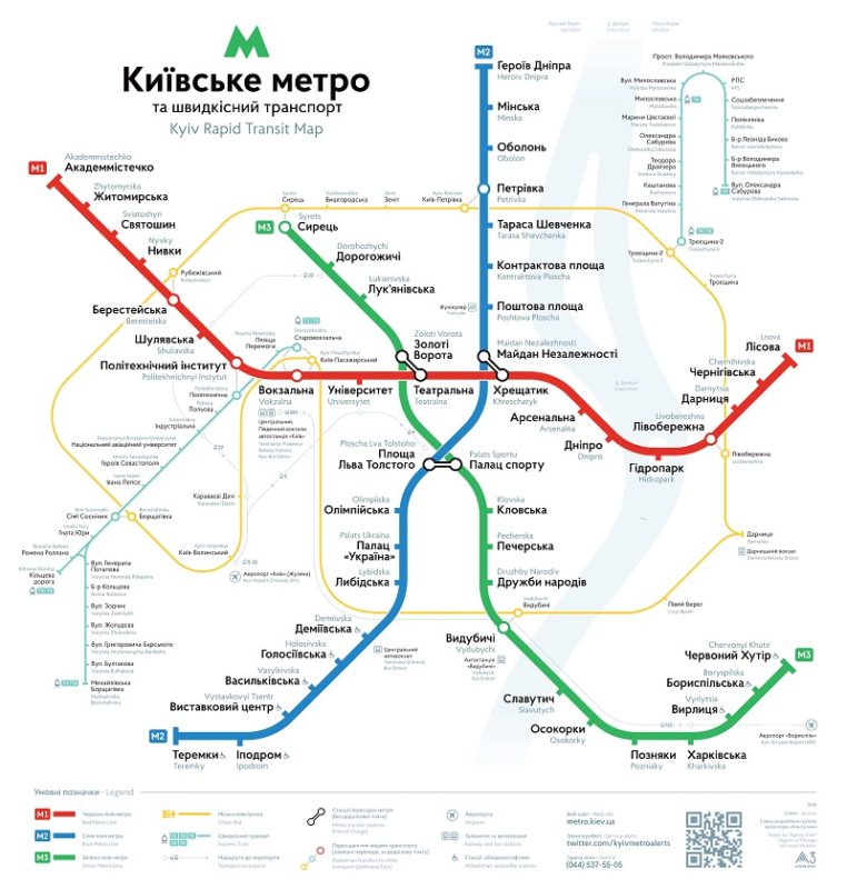 Mapa del Metro de Kiev