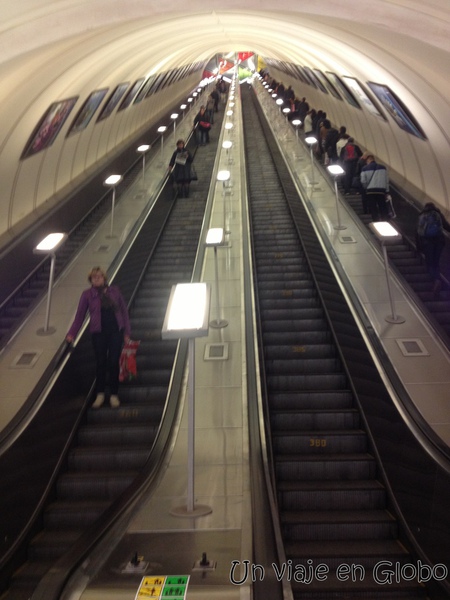 Escalera eléctrica Metro Moscú