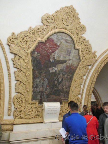 Mosaicos Kievskaya - Киевская metro de Moscú