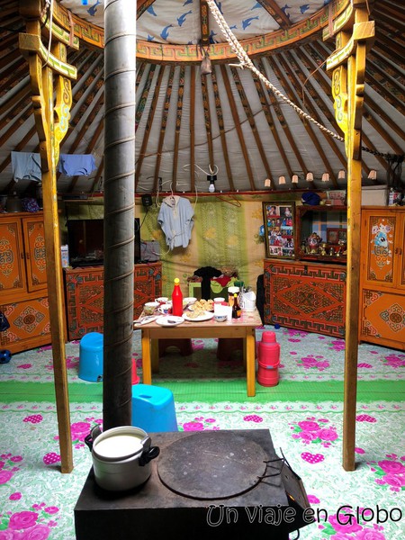 Interior Yurta Mongolia