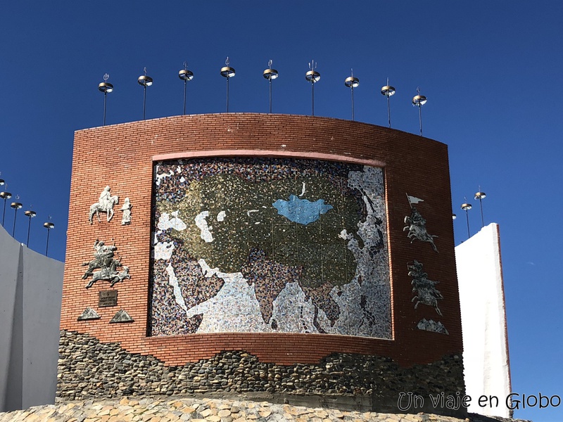 Mapa Monumento a la historia de los mongoles