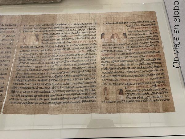 Museo Nacional de las Civilizaciones Egipcias Papiros