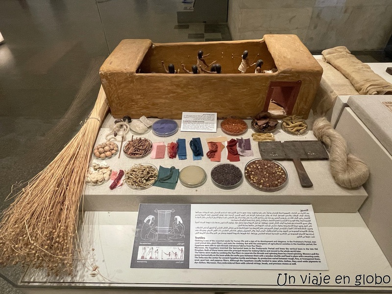 Museo Nacional de las Civilizaciones Egipcias colores y linos