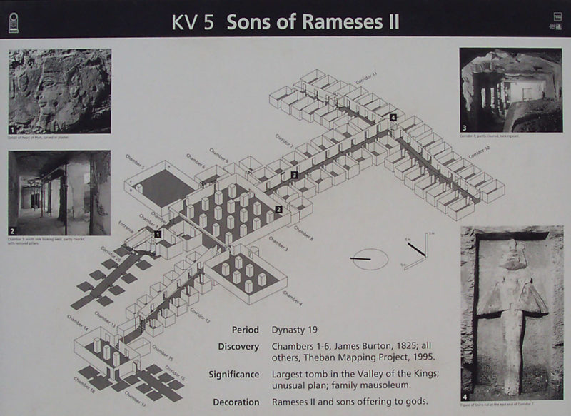 Plano Tumba de los Hijo de Ramsés