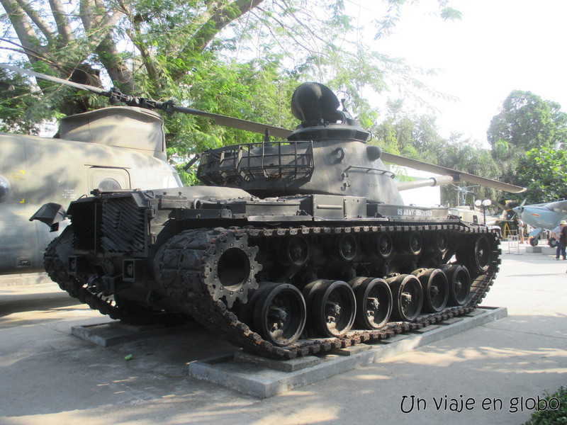 Tanque Museo de los vestigios de la guerra Saigon
