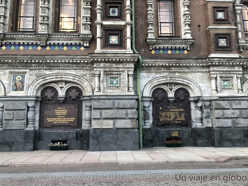 Rastros de bombardeos Iglesia San Salvador de la sangre derramada, San Petersburgo