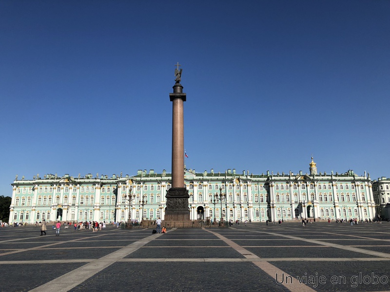Museo Hermitage y la columna de Alejandro, San Petersburgo