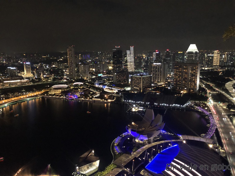 Vistas desde restaurante Interior Marina Bay Sands