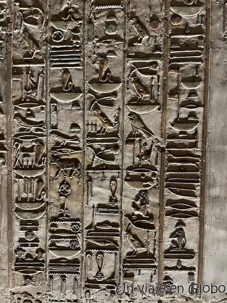 jeroglíficos Tumba de Seti I