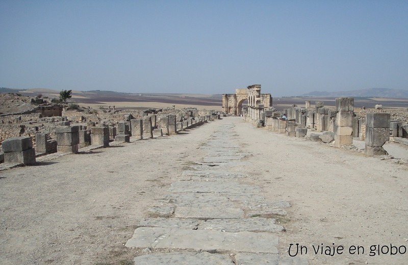 Decumanus Maximus, la via principal de Volubilis