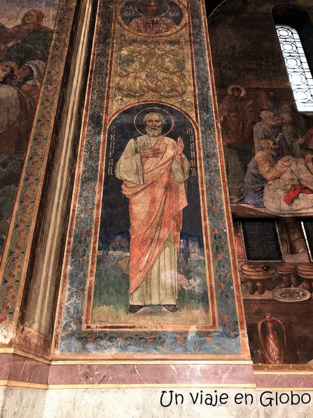 Frescos Interior catedral de Alexander Nevsky