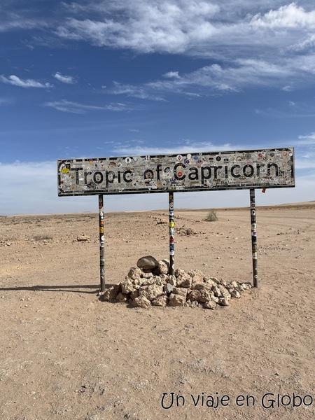 Trópico de Capricornio Namibia